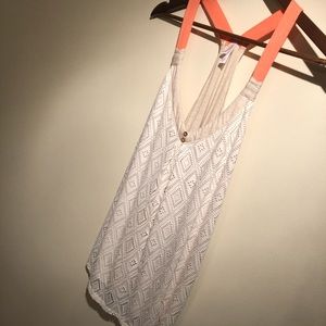 Cream lace tank top